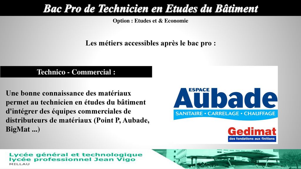 Bac Pro Btp Un Bac Orientation Progressive Ppt T L Charger